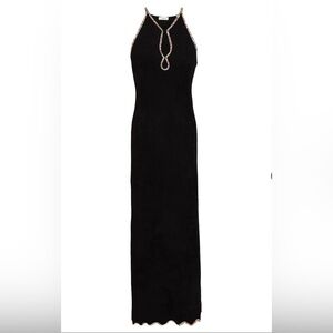 Sandro Crystal Embellished Chenille Midi Dress